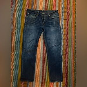 Levi’s 511 Jeans. Slim Straight.Worn well. Size 34/32. Classic, vintage looking.